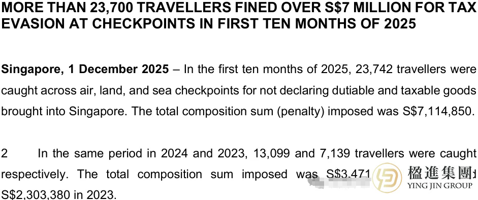 新加坡入境罚款激增,旅客真的“踩雷”不自知?