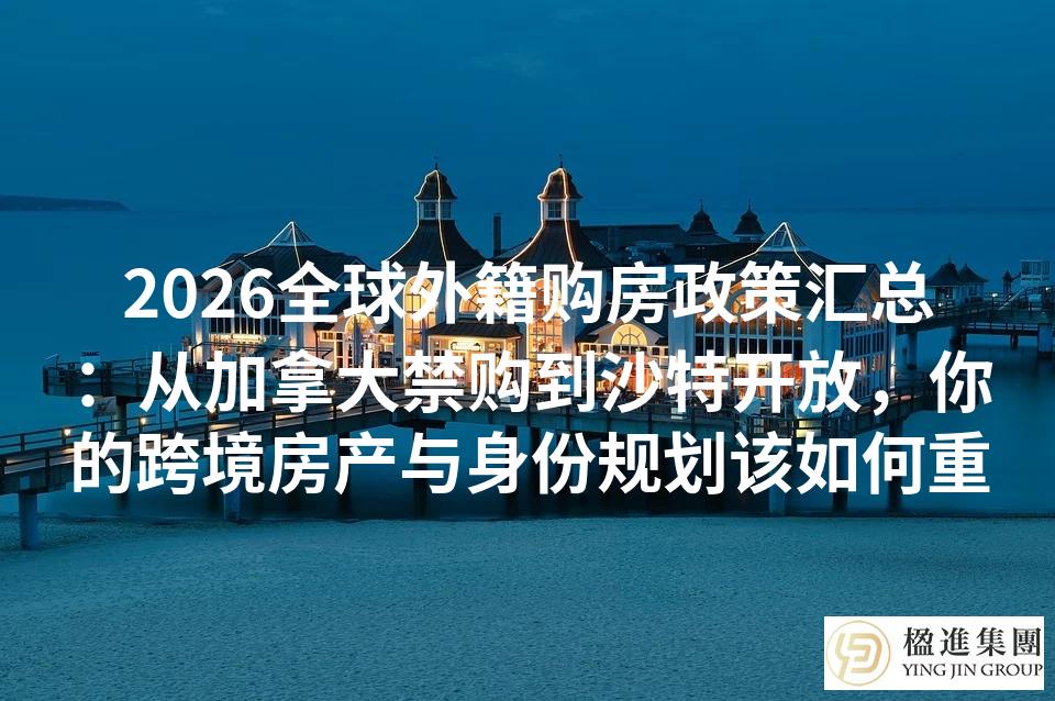 2026全球外籍购房政策汇总:从加拿大禁购到沙特开放,你的跨境