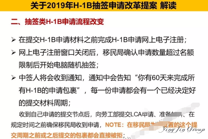 2019美国H1B抽签、申请改革提案公布