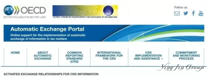 截至2019年CRS全球涉税信息交换进展