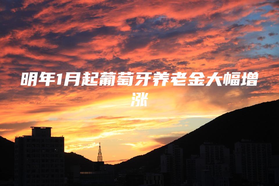 明年1月起葡萄牙养老金大幅增涨