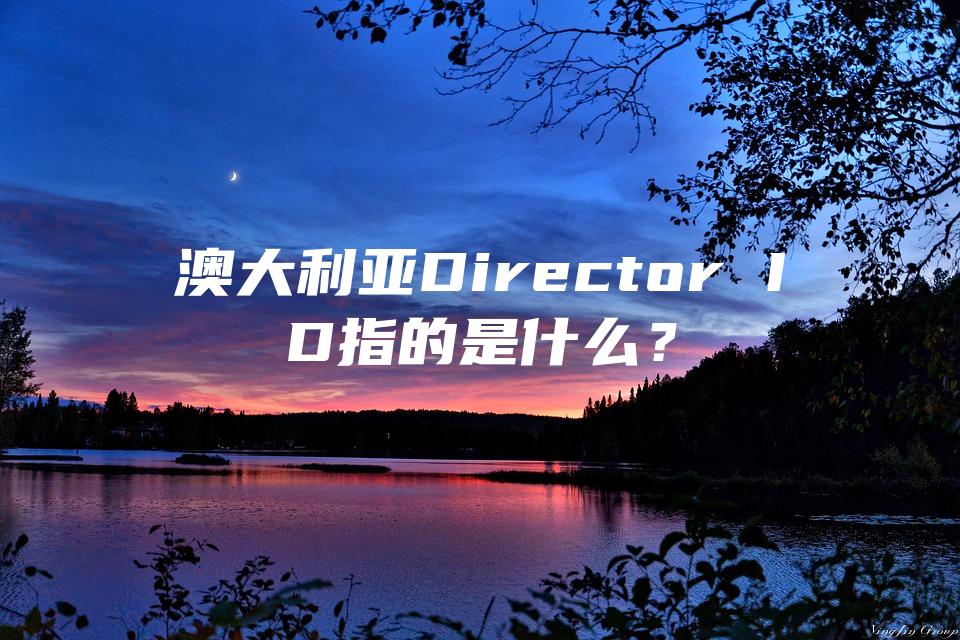 澳大利亚Director ID指的是什么？