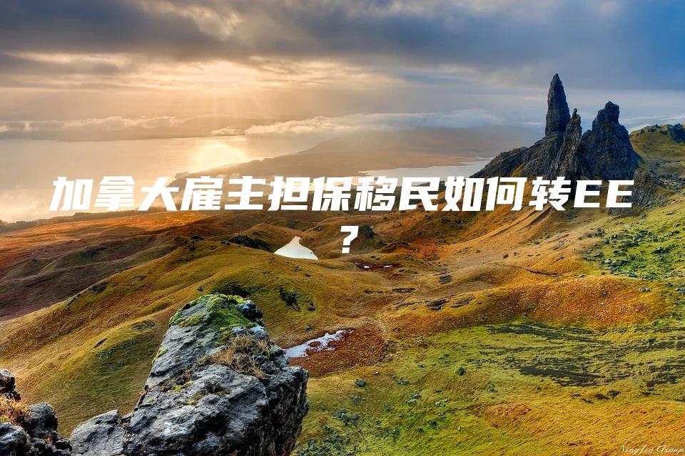 加拿大雇主担保移民如何转EE？