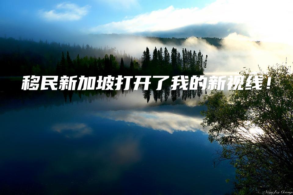 移民新加坡打开了我的新视线！