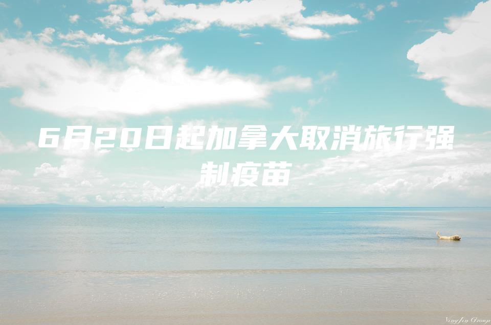 6月20日起加拿大取消旅行强制疫苗