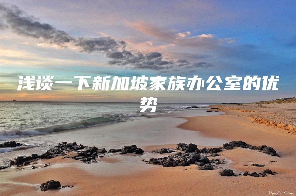 浅谈一下新加坡家族办公室的优势