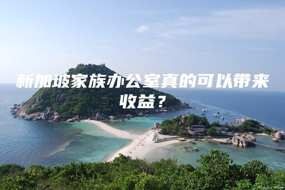 新加坡家族办公室真的可以带来收益？