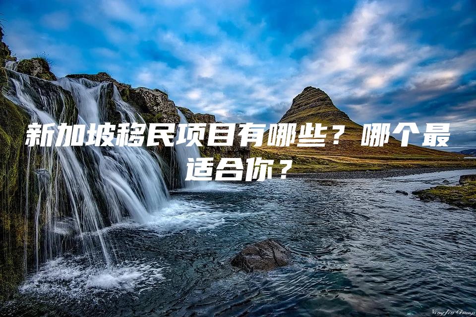 新加坡移民项目有哪些？哪个最适合你？