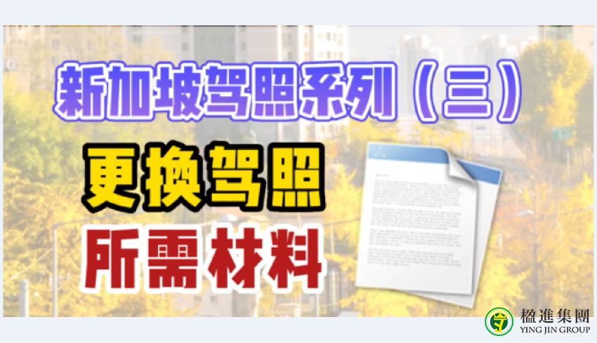新加坡驾照系列（三）更换驾照所需材料