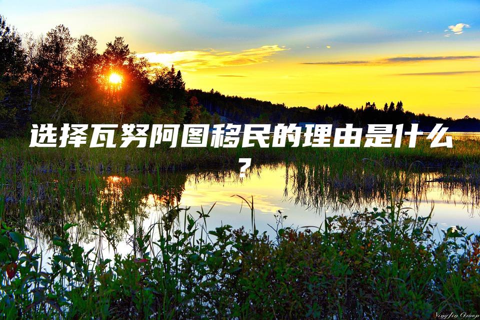 选择瓦努阿图移民的理由是什么？