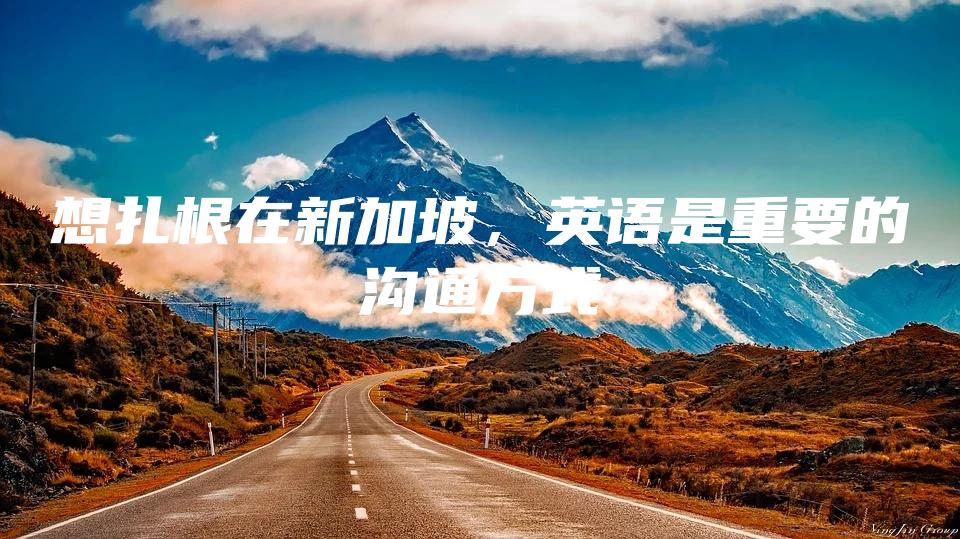 想扎根在新加坡，英语是重要的沟通方式