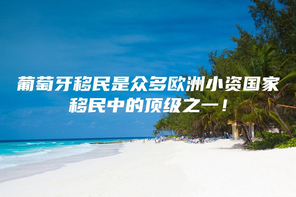 葡萄牙移民是众多欧洲小资国家移民中的顶级之一！
