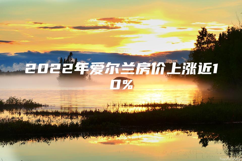 2022年爱尔兰房价上涨近10%