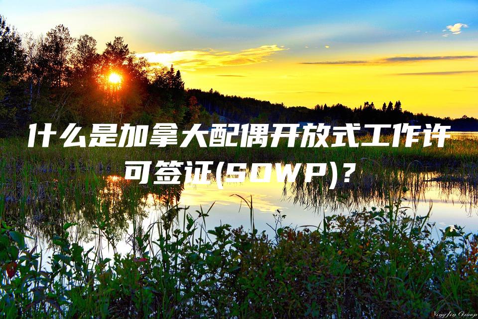 什么是加拿大配偶开放式工作许可签证(SOWP)？