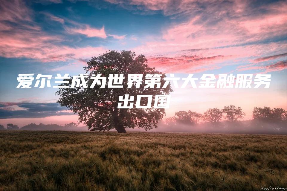 爱尔兰：世界第六大金融服务出口国