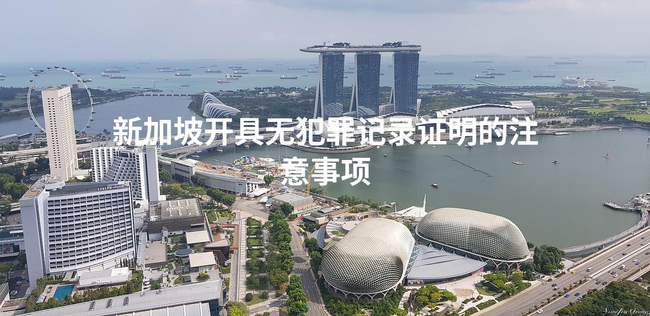 新加坡开具无犯罪记录证明的注意事项