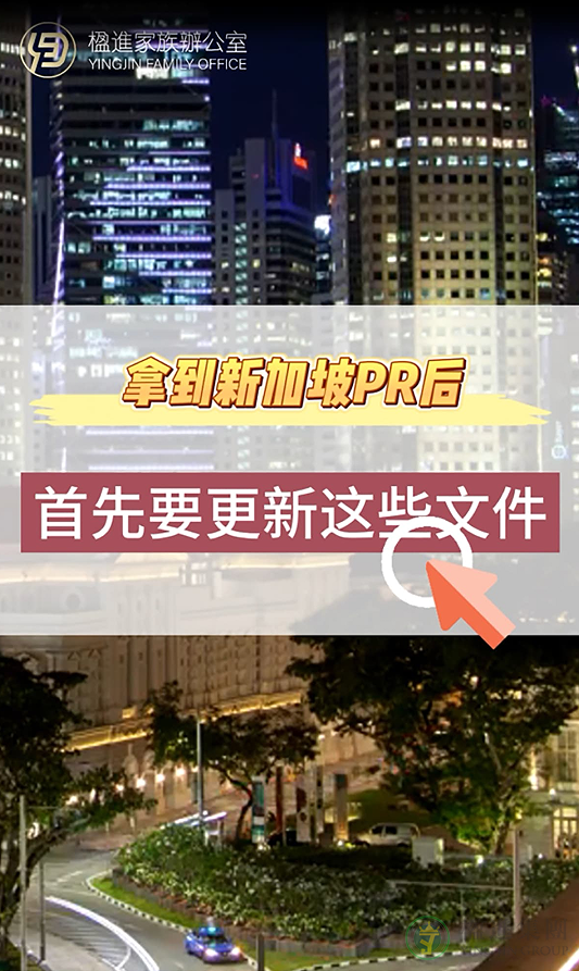 拿到新加坡PR后 首先要更新这些文件 ！