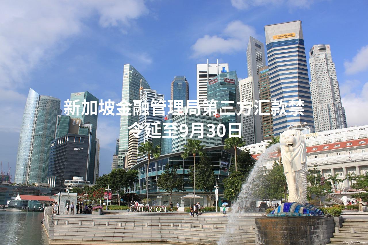 新加坡金融管理局第三方汇款禁令延至9月30日