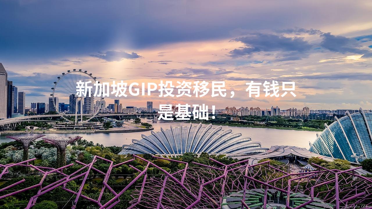 新加坡GIP投资移民，有钱只是基础！