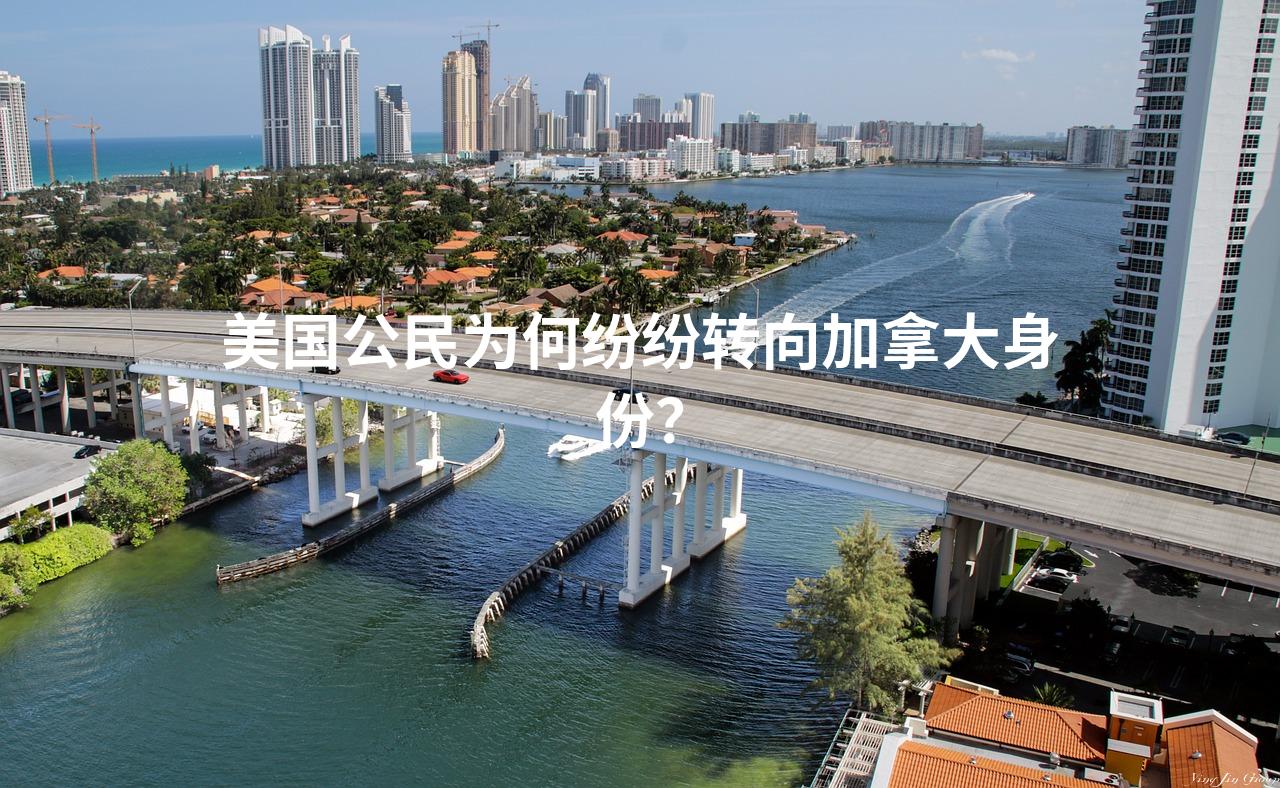 美国公民为何纷纷转向加拿大身份？