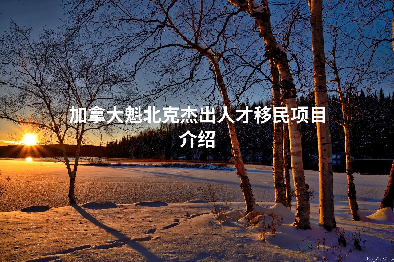 加拿大魁北克杰出人才移民项目介绍