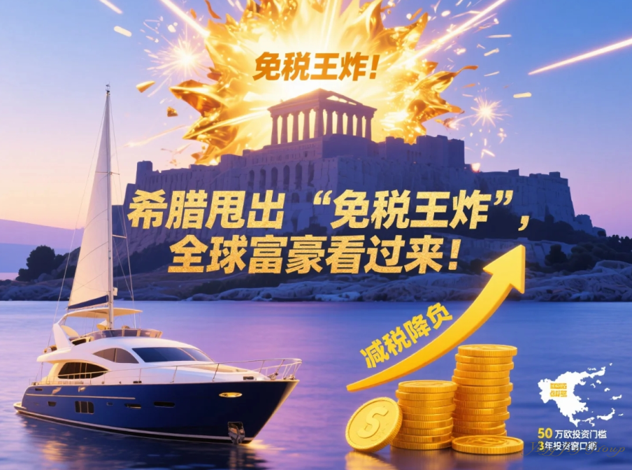 希腊甩出“免税王炸”，全球富豪看过来！