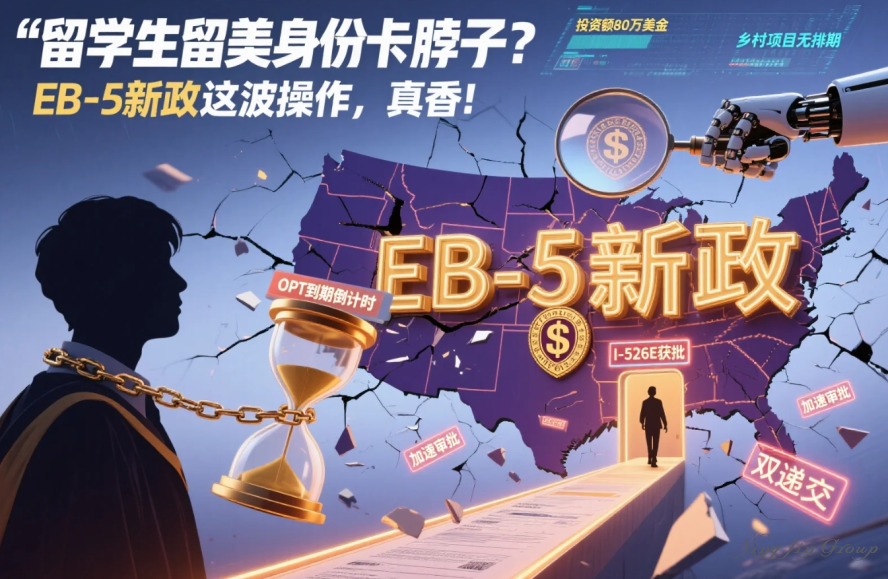 留学生留美身份卡脖子？EB-5新政这波操作，真香！