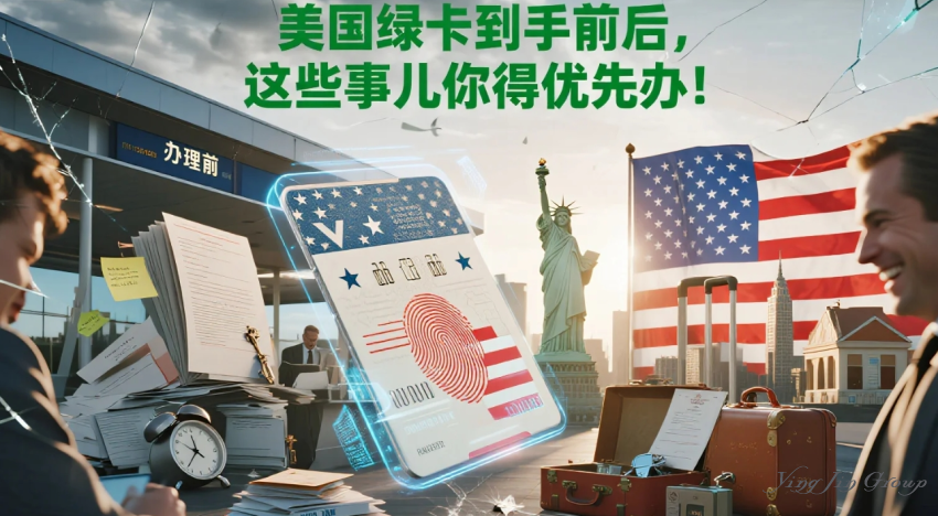 美国绿卡到手前后，这些事儿你得优先办！
