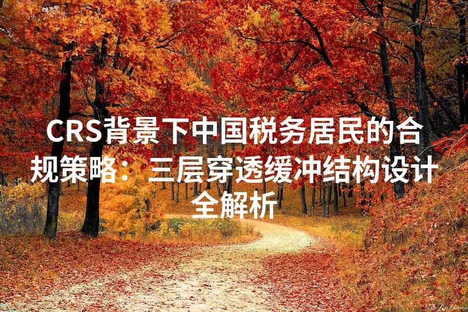 CRS背景下中国税务居民的合规策略：三层穿透缓冲结构设计全解析