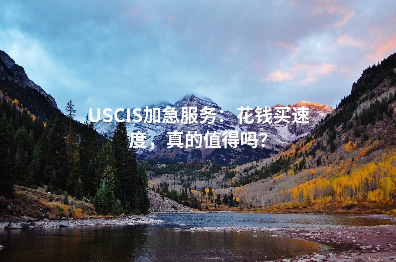 USCIS加急服务：花钱买速度，真的值得吗？