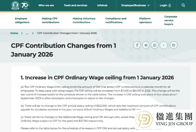 新加坡CPF新政来袭，企业如何准备以应对人力成本和合规挑战？