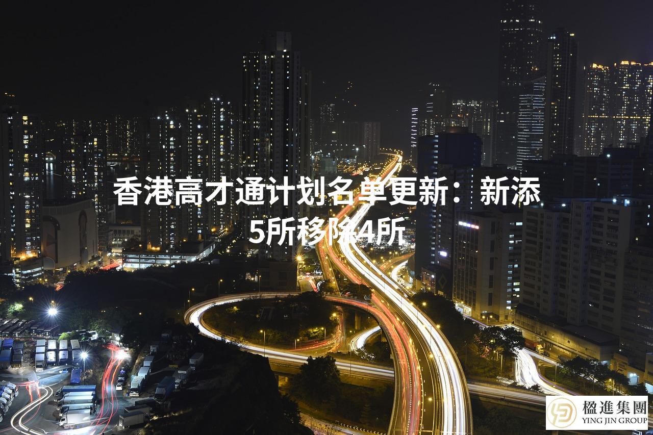 香港高才通计划名单更新：新添5所移除4所