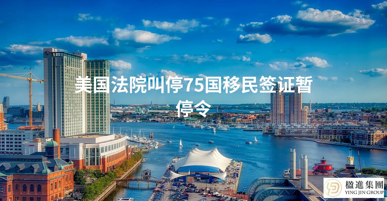 美国法院叫停75国移民签证暂停令